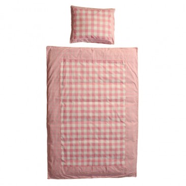 Fabric VICHY PINK DUVET COVER