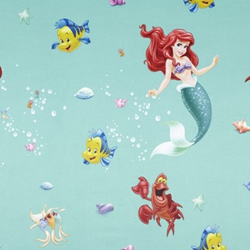 Disney The Little Mermaid Fabric SUNSIREN.45.150